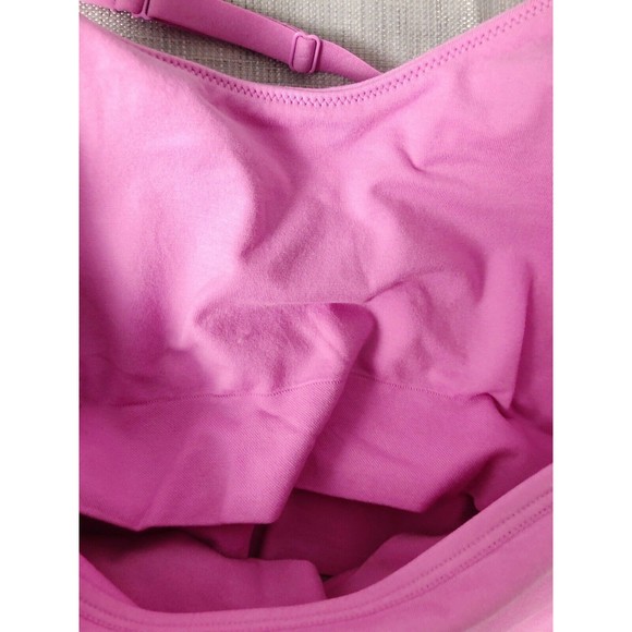 Auden Women's Sz Large Pink Halter Lightly Padded Halter Sports Bralette - Picture 5 of 12